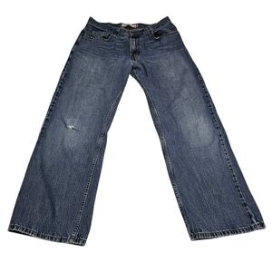 Levis 569 Loose Straight Mens Jeans 100% Cotton Lightweight Worn W32 L 30